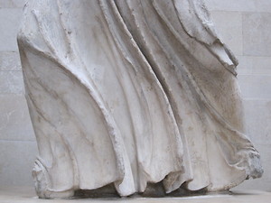 Bild:  Detail einer Figur des Parthenonfrieses