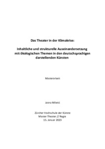 Picture: Das Theater in der Klimakrise: