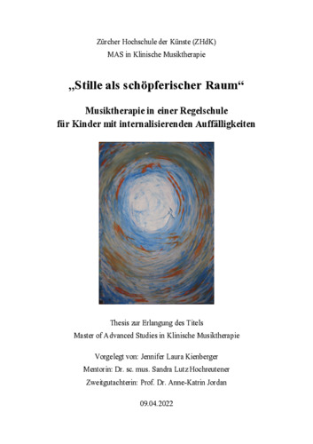 Bild:  "Stille als schöpferischer Raum" (updated)