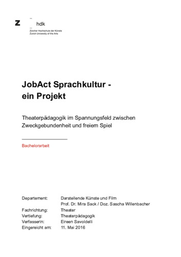 Bild:  JobAct Sprachkultur - ein Projekt