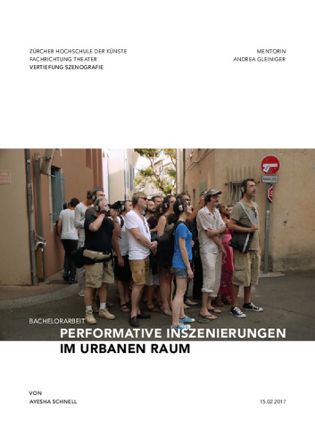 Bild:  Performative Inszenierungen im urbanen Raum