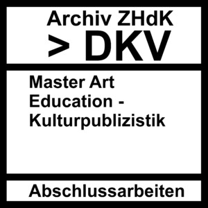 Picture: Master Art Education - Kulturpublizistik