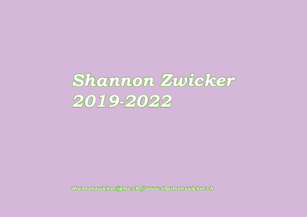 Picture:  Portfolio Shannon Zwicker