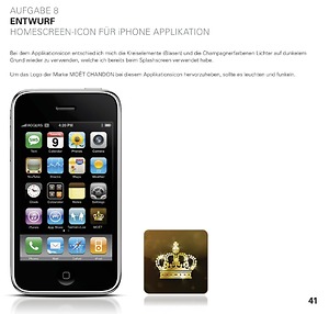 Bild:  iPhone App Icon Layout - MOËT & CHANDON