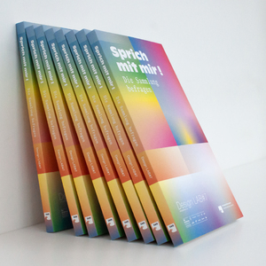 Bild:   Publikation «Design Lab #7. Sprich mit mir! Die Sammlung befragen», Herausgegeben von Claudia Banz und Angeli Sachs, 2020, Print. 