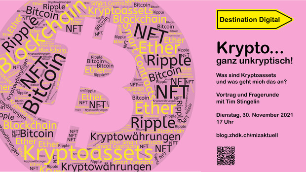 Bild:  "Destination Digital"-Vortrag "Krypto... ganz unkryptisch!" Illustration