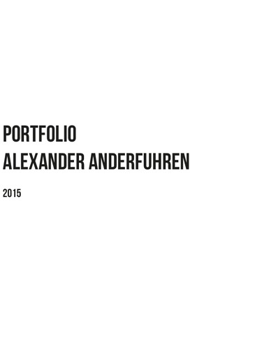 Bild:  Portfolio Alexander Anderfuhren 2015
