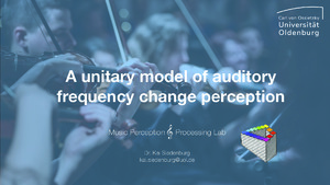 Picture: A unitary model of auditory frequency change perception