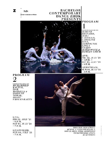 Picture: Programm Vorstellung: Bachelor Contemporary Dance ZHdK presents