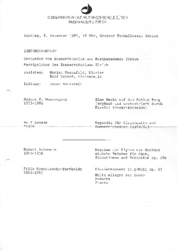 Picture: 1984.12.08.|Sinfoniekonzert
