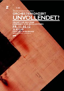 Bild:  2012.05.11.|Orchester der ZHdK|Johannes Schlaefli, Leitung