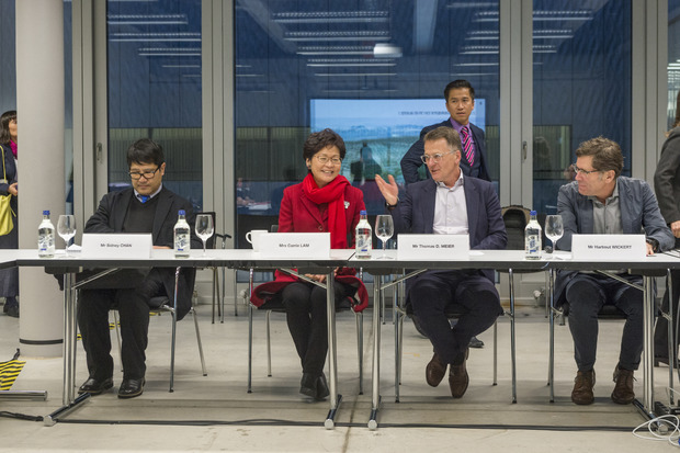 Picture: Hong Kong Chief Executive Carrie Lam visited Zurich University of the Arts