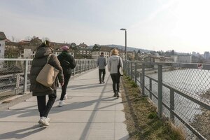 Picture: Silent Walk mit zwölf Teilnehmenden in Zürich