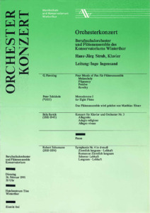 Picture: 1991.02.26.|Orchesterkonzert Konservatorium Winterthur