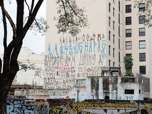 Bild:  Tagging in São Paulo: a vehicle for the suburban youth to assert their existence and self-esteem