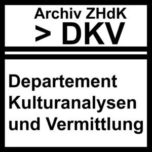 Bild:  DKV Departement Kulturanalysen und Vermittlung