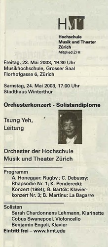 Picture: Orchesterkonzert (Tsung Yeh, Leitung