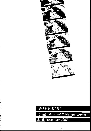 Picture: vfiper '87 / Int. Film- und Videotage Luzern, 3.- 8. November 1987