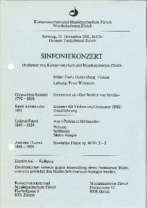Picture: 1981.12.13.|Sinfoniekonzert
