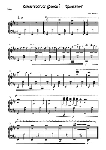 Picture: Klavierimpro - José Sifontes - Charakterstücke Notation