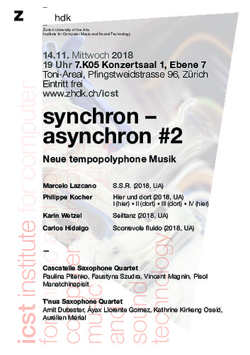 Picture: Programmheft Synchron-Asynchron#2