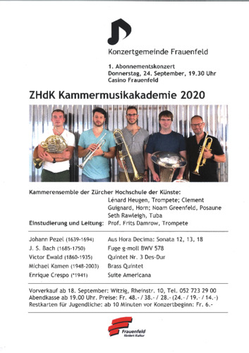 Picture: 2020|Kammermusikakademie