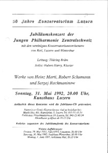 Bild:  1992.05.29.-1992.06.01.|50 Jahre Konservatorium Luzern