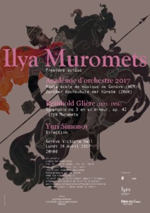 Bild:  Plakat (fr) 'Ilya Muromets'