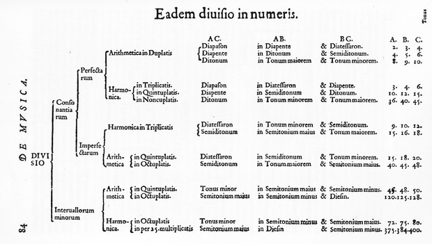 Picture: Divisio Consonantiarum/Intervallorum minorum