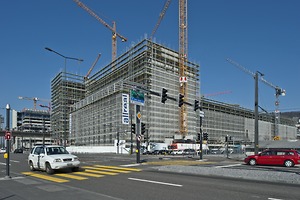 Bild:  Toni-Areal: Bauphase Grundausbau Massivbau Betonbau