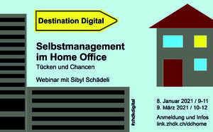 Bild:  "Destination Digital"- Workshop "Selbstmanagement im Home Office" Illustration