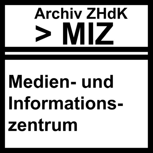 Bild:  Archiv ZHdK - Set Cover - MIZ - Medien- und Informationszentrum