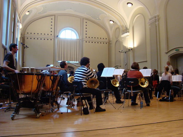 Bild:  Orchesterworkshop mit Sir Simon Rattle