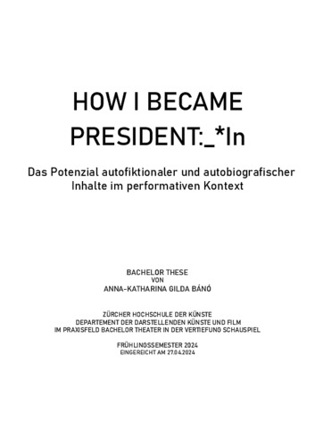 Picture: HOW I BECAME PRESIDENT:_*In