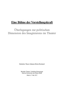Picture: 2017 Bachelor Thesis Dramaturgie