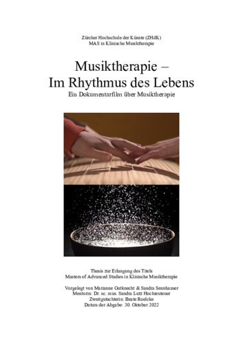 Bild:  Musiktherapie – Im Rhythmus des Lebens