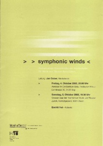 Picture: 2002.10.04./05.|symphonic winds|Jan Cober, Leitung