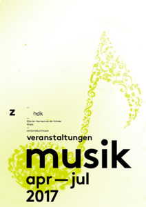 Bild:  Printagenda ZHdK Musik - 2017 Apr-Jul