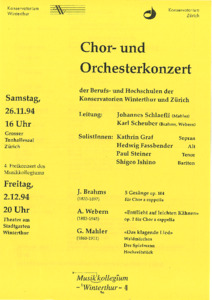 Bild:  1994.11.26./12.02.|Mahler - Das klagende Lied