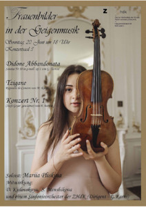 Bild:  Broschüre Diplomkonzert Mariia Pliskina 