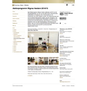 Picture: Website 2_Atelierprogramm Migros Herdern 2014/2015 Z+ 
