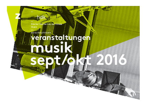 Bild:  Printagenda ZHdK Musik - 2016 Sep-Okt