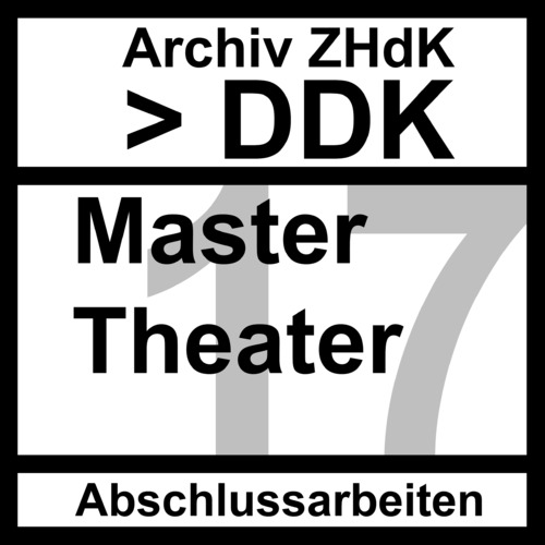 Picture: Set-Cover Abschlussarbeiten DDK MA Theater - 2017