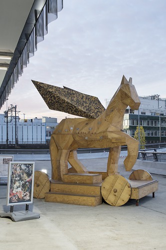 Bild:  Trojan Pegasus am Tag der Forschung an der Zürcher Hochschule der Künste