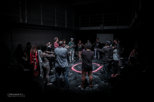 Bild:  Kooperationsprojekt zwischen der Zürcher Hochschule der Künste und der SP Theatre School in São Paulo, Brasilien
