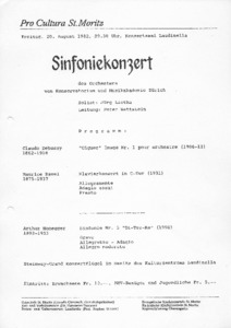 Picture: 1982.08.20.|Sinfoniekonzert
