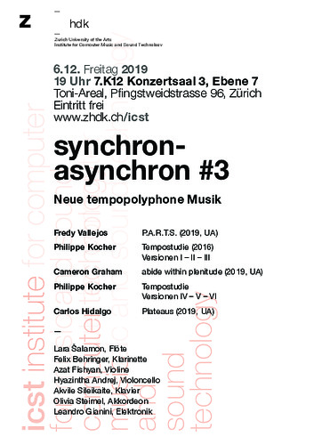 Picture: Programmheft Synchron-Asynchron#3