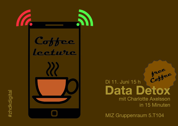 Bild:  "Destination Digital"-Workshop "Digital Balance" Illustration zur Coffee Lecture "Data Detox" 