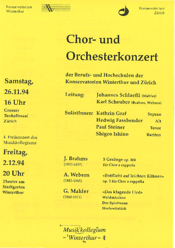 Picture: 1994.11.26./12.02.|Mahler - Das klagende Lied