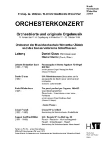 Picture: Konzertprogramm